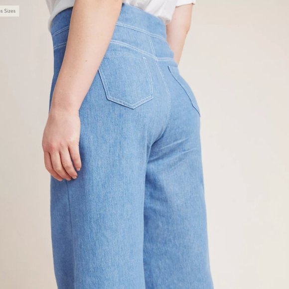 Anthro Pilcro High-Rise Wide-Leg Trouser Jeans 32 - Picture 4 of 16